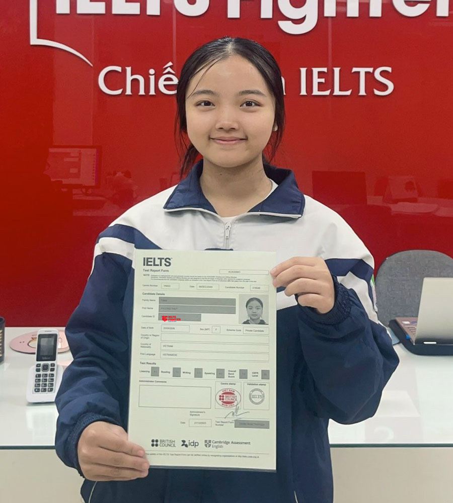 Phương Th&uacute;y 7.0 IELTS