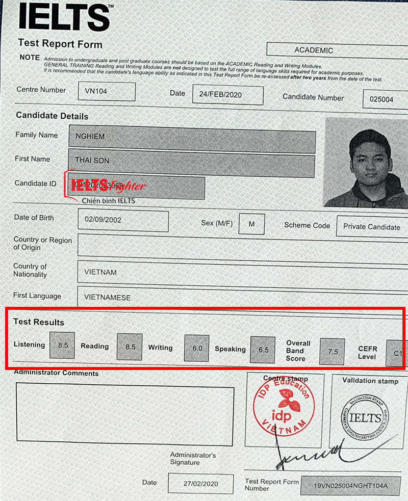 Học viên nghiêm thái sơn 1