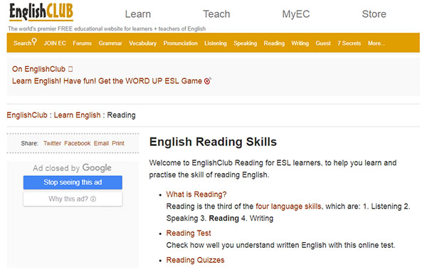 10 website gi&uacute;p c&aacute;c bạn cải thiện IELTS Reading 8