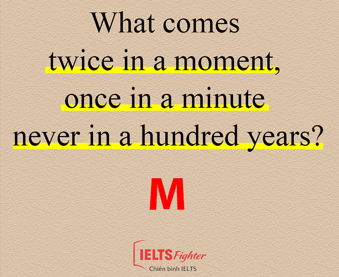 c&acirc;u đố tiếng Anh hay 1