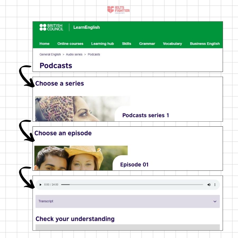 C&aacute;c bước học tiếng Anh qua podcast