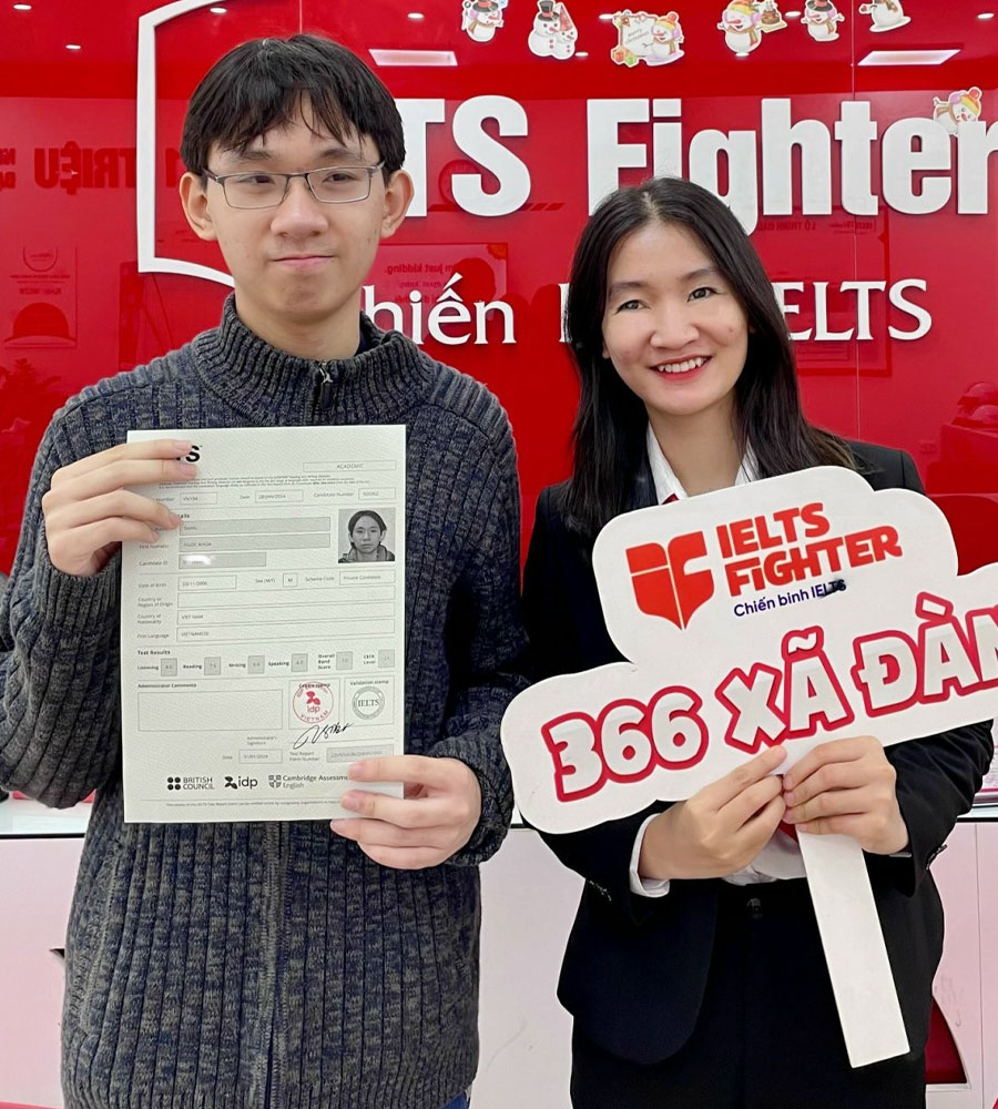  đăng khoa 7.0 IELTS