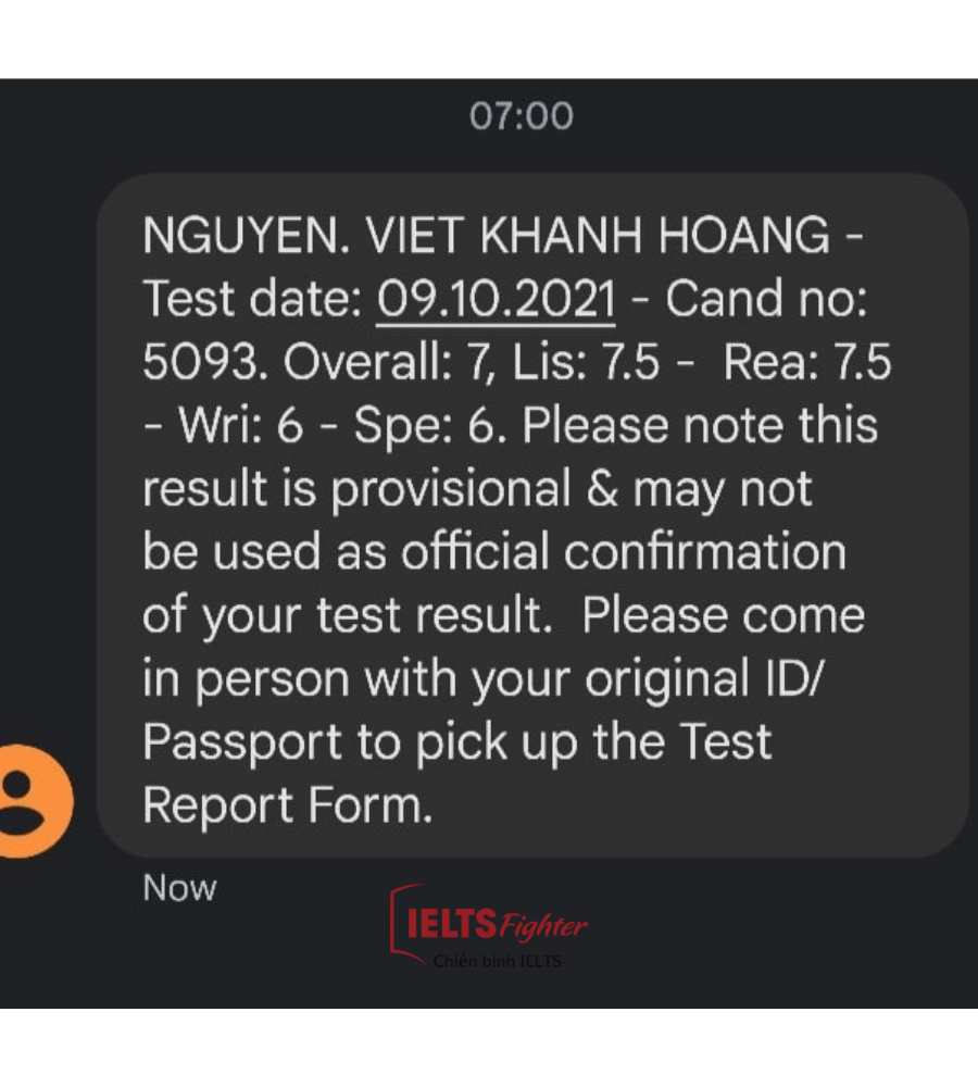 Từ 3.0 đến 7.0 của Kh&aacute;nh Ho&agrave;ng thế n&agrave;o?