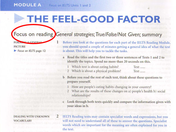 Focus on Academic Skills for IELTS nội dung 2