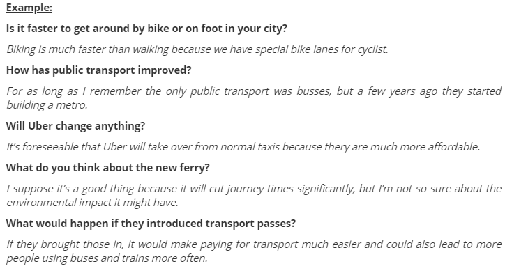 V&iacute; dụ IELTS Speaking Part 3