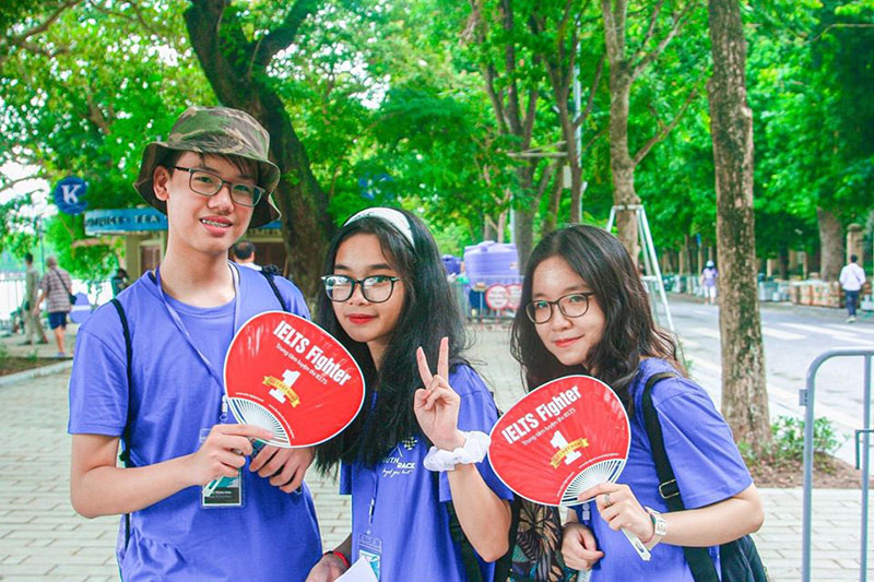 IELTS Fighter đồng hành Youth Race THPT Kim liên 8