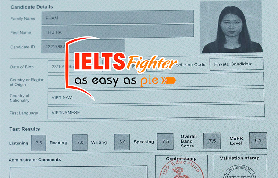 Phạm Thu Hà - Học viên IELTS Fighter xuất sắc đạt 7.5 IELTS