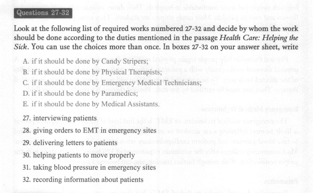 ielts reading topic health 4
