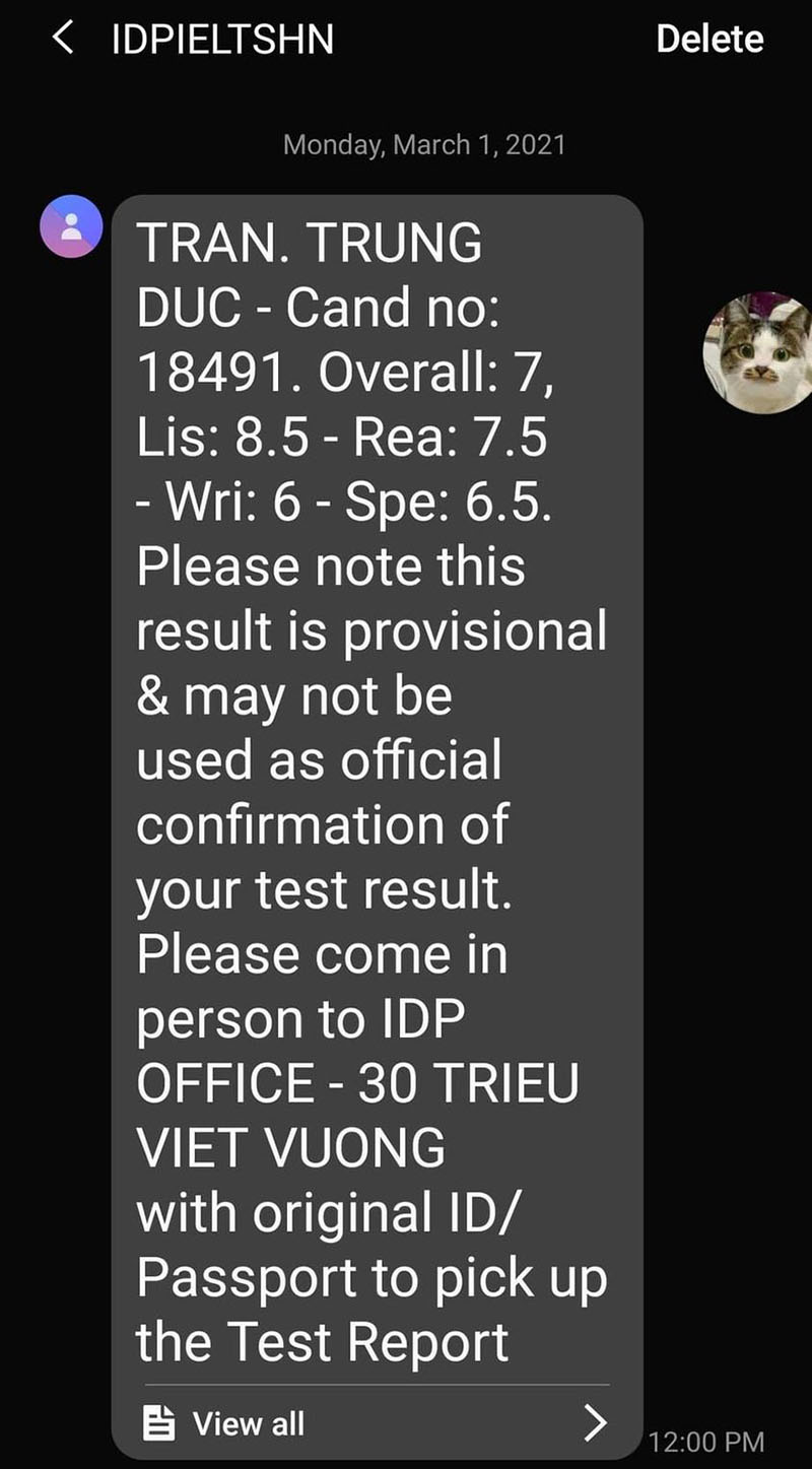 Học IELTS hiệu quả đạt 7.0 IELTS từ học vi&ecirc;n IELTS Fighter Nguyễn Ho&agrave;ng 3