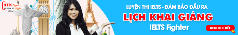 Lịch khai giảng IELTS Fighter