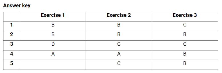key b&agrave;i tập multiple choice single answer