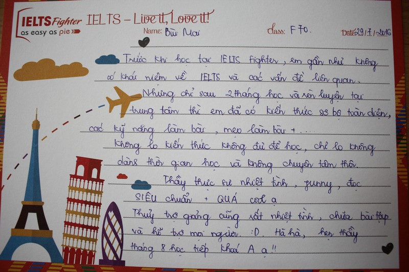 Bạn Bùi Mai chia sẻ cảm nhận khi học lớp Foundation F70