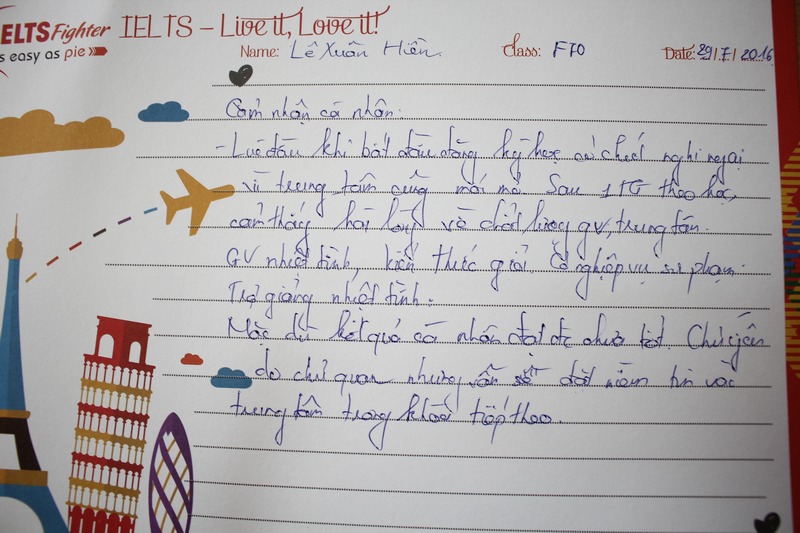 Bạn Xuân Hiền chia sẻ cảm nhận khi học lớp Foundation F70