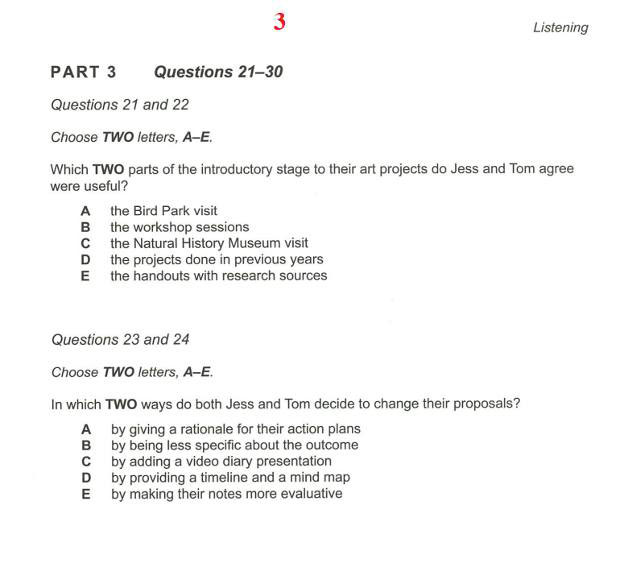 lưu &yacute; l&agrave;m b&agrave;i listening part 3 - 3