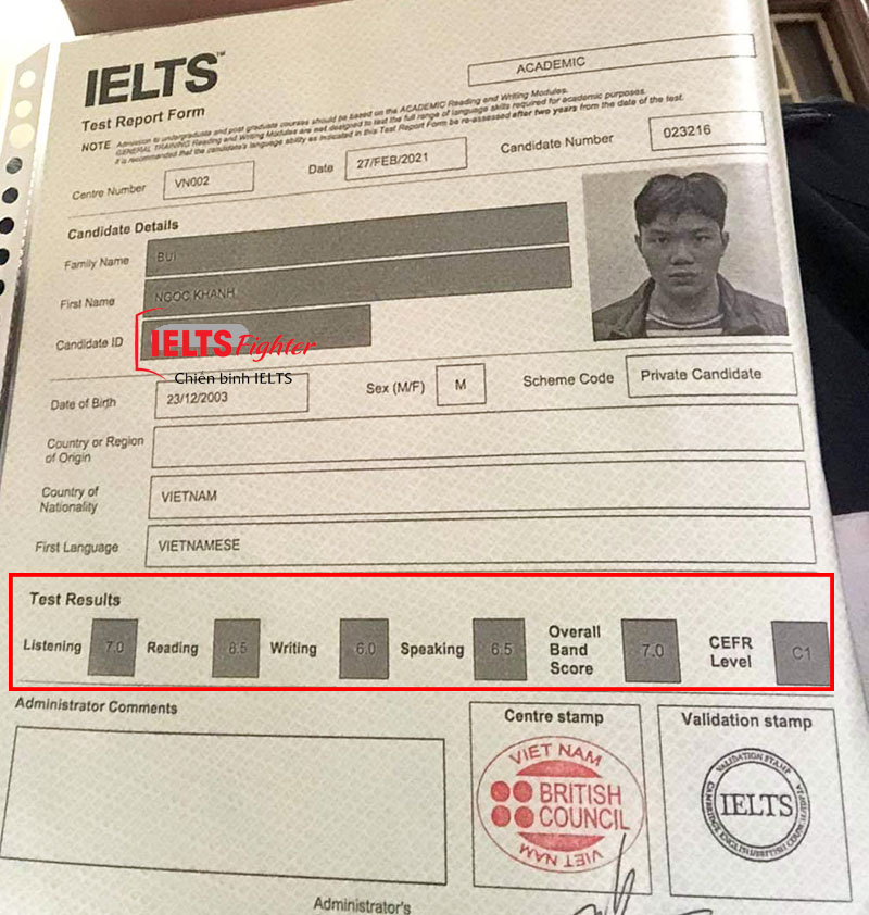 Kinh nghiệm luyện thi 7.0 IELTS - 7