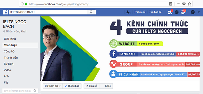 Top 5 Group tự học IELTS tốt nhất