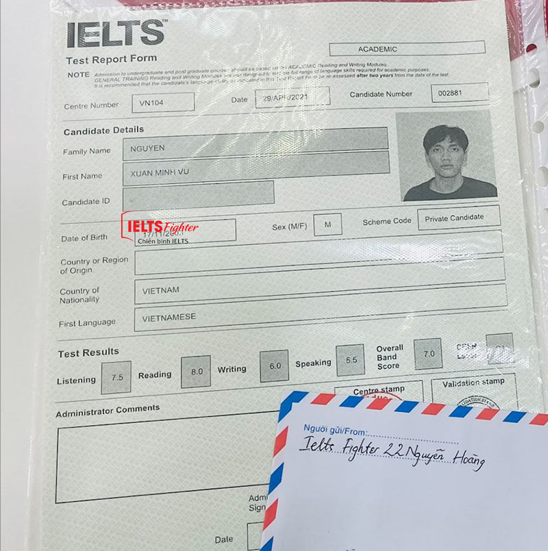 minh vũ 7.0 ielts - ảnh 1
