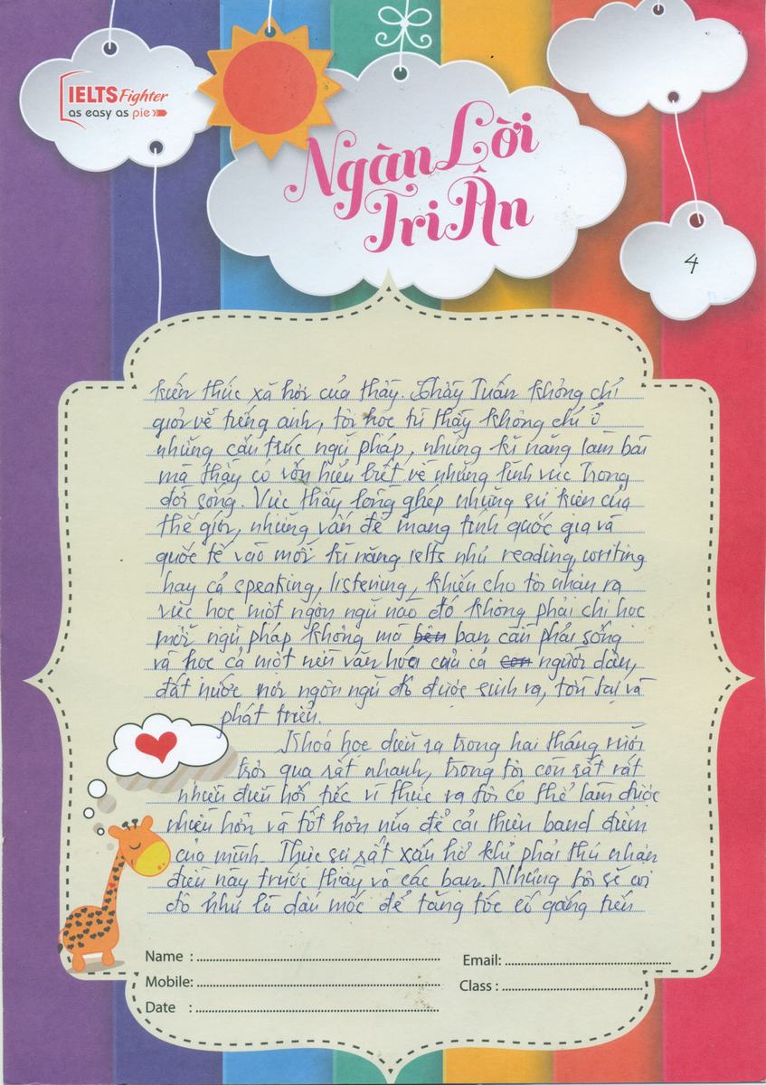 MS59 - Bài dự thi của bạn Đào Bá Minh - Học viên lớp A79