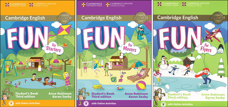 trọn bộ s&aacute;ch Cambridge Fun for Starters, Movers, Flyers