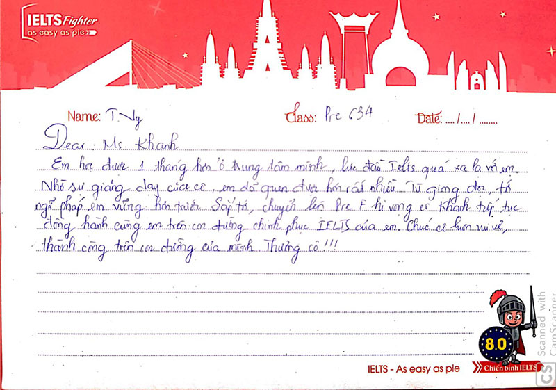 cảm nhận học viên pre634 - ielts fighter