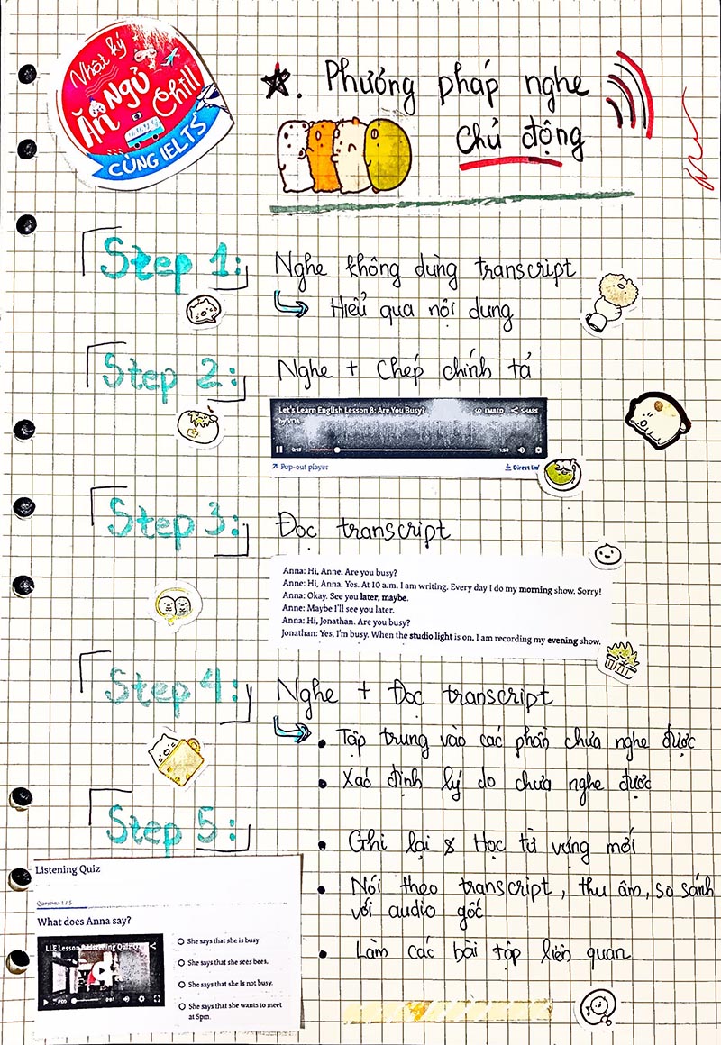 c&aacute;ch tự học IELTS Listening 3