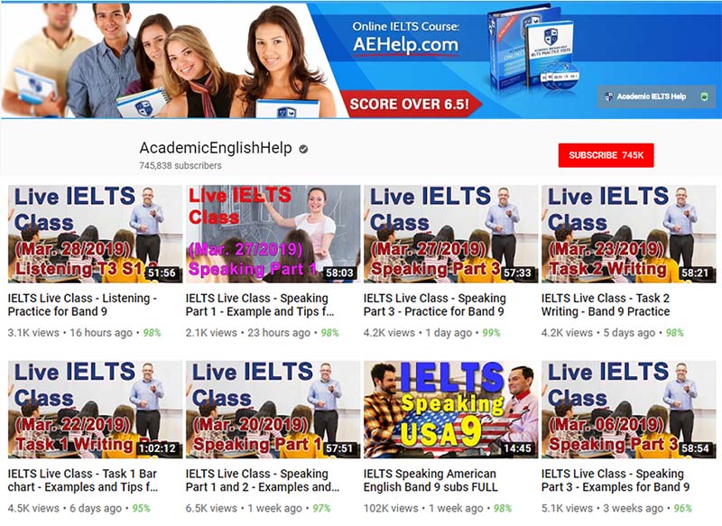 9 k&ecirc;nh youtube học IELTS hay - K&ecirc;nh Youtube Academic English Help