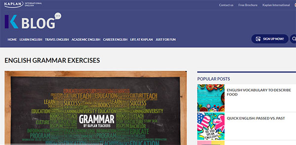 English grammar exercises by Kaplan