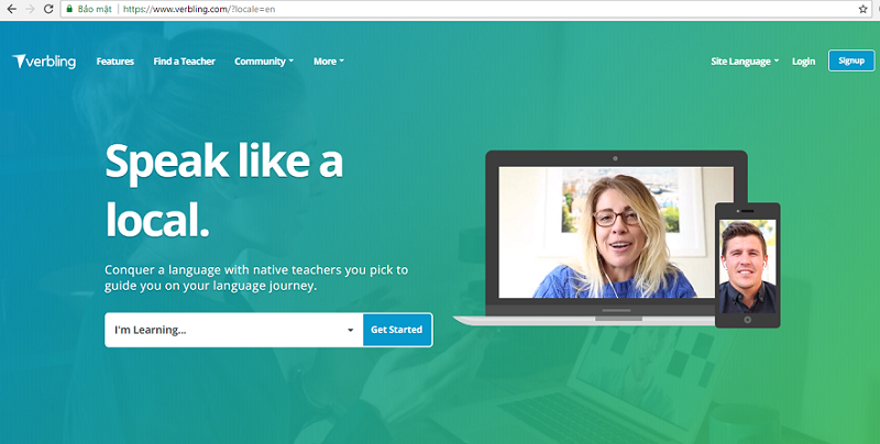 trang web luyện n&oacute;i Vebrling