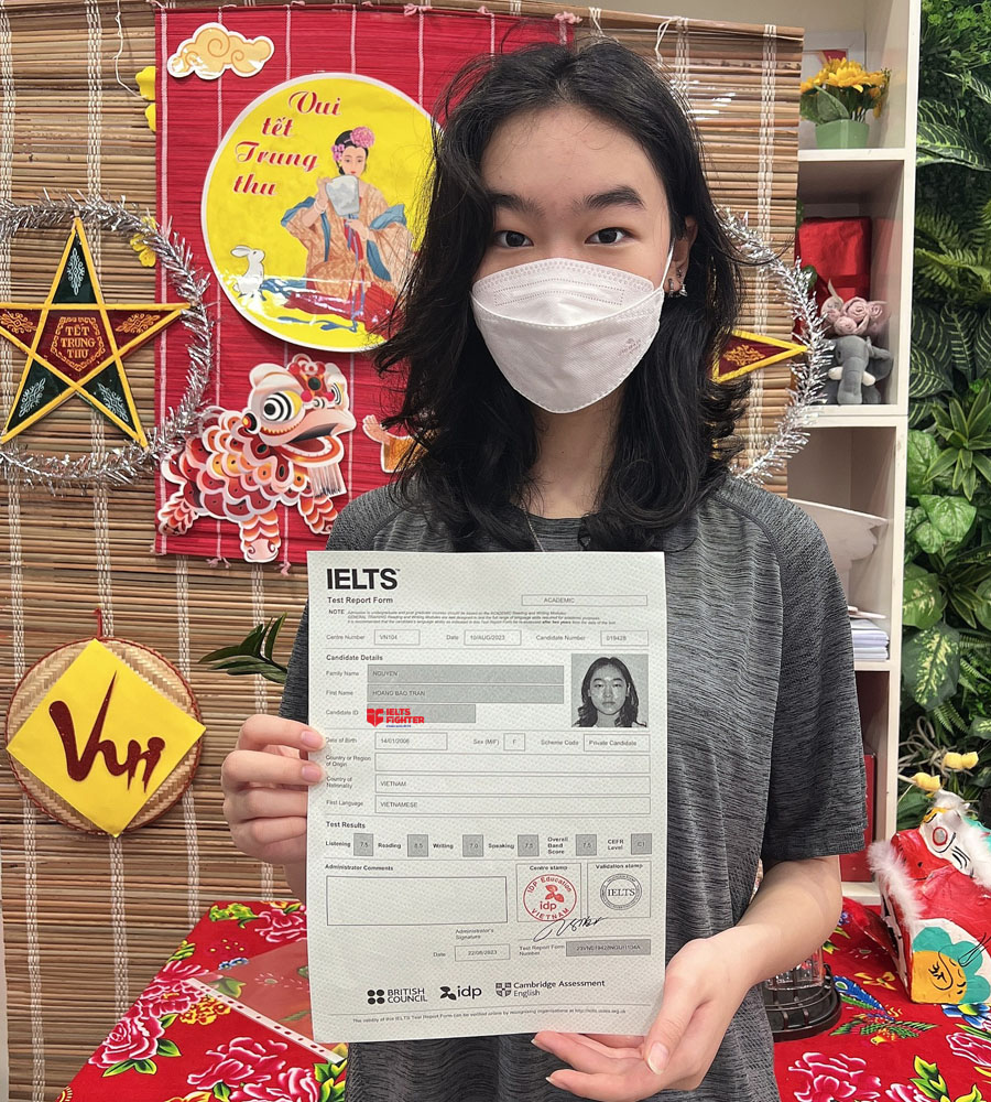 bảo ng&acirc;n 7.5 IELTS