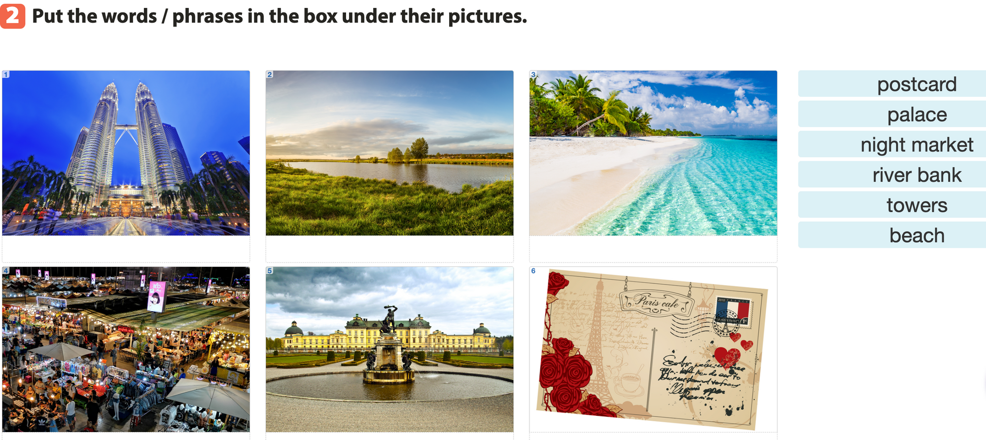 Chữa s&aacute;ch gi&aacute;o khoa tiếng Anh lớp 6 - Unit 9 - Looking Back b&agrave;i tập 2