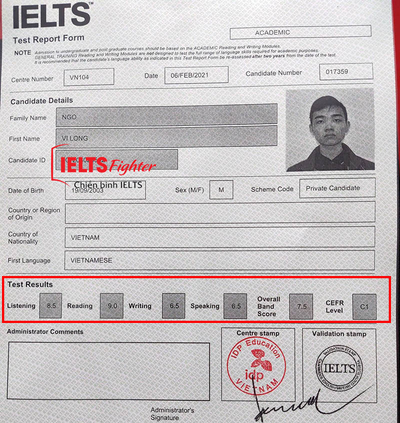 Có bằng IELTS 7.5 miễn thi đại học, tự tin chọn trường mơ ước 3
