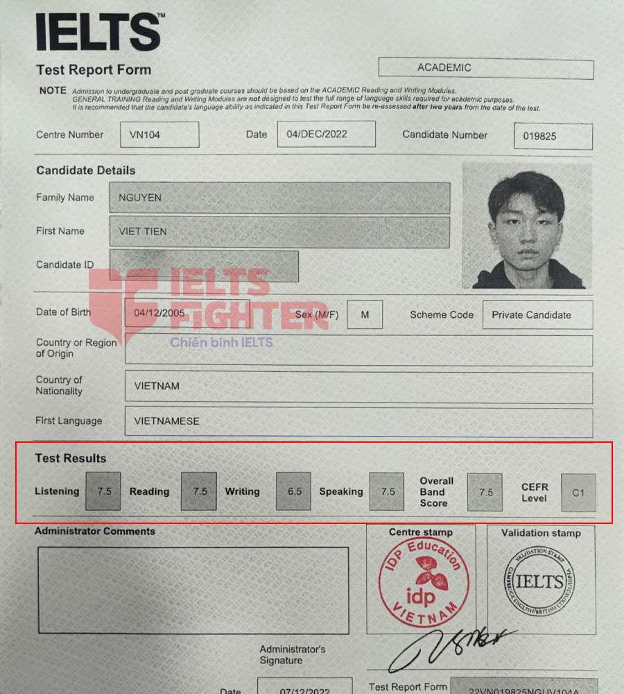 việt tiến 7.5 ielts - 2