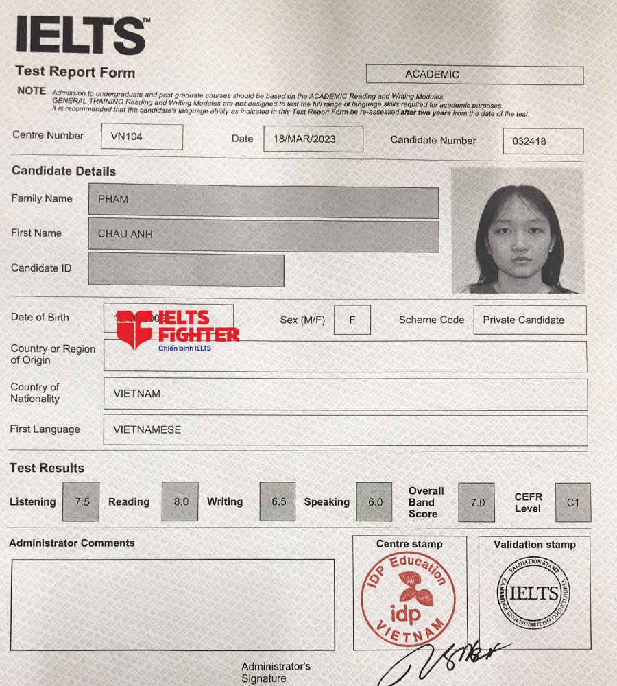 ch&acirc;u anh 7.0 ielts