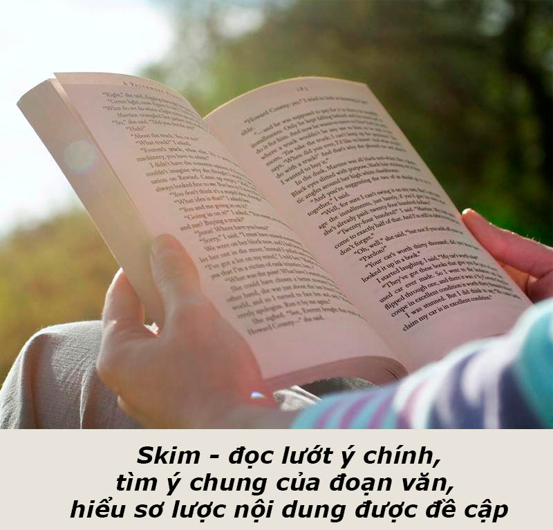 Skim - scan và chiến thuật làm bài Reading 1