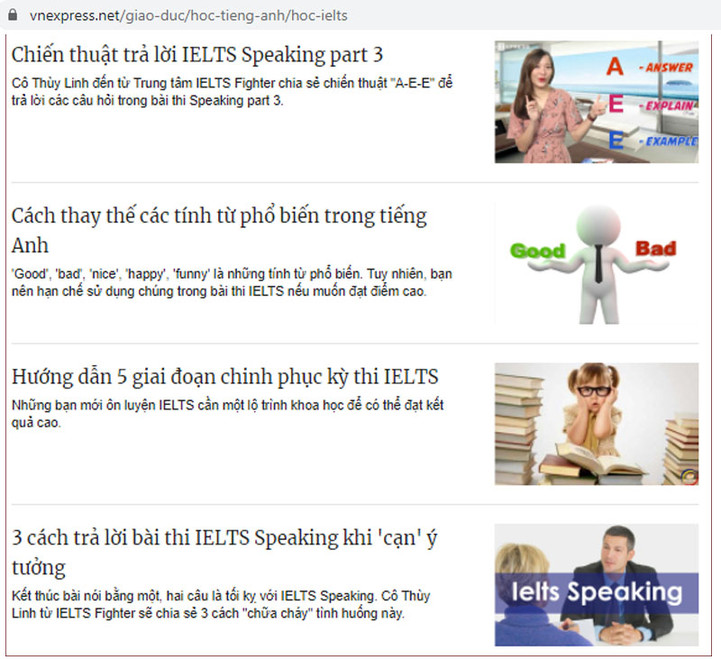 IELTS Fighter chia sẻ học IELTS trên Vnexpress 1