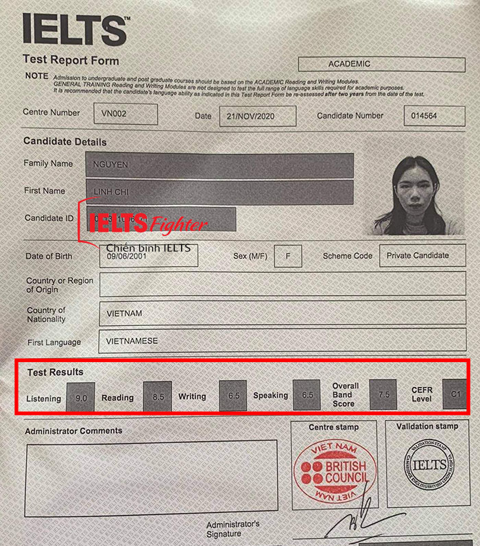 Học IELTS trực tuyến đạt 7.5 IELTS