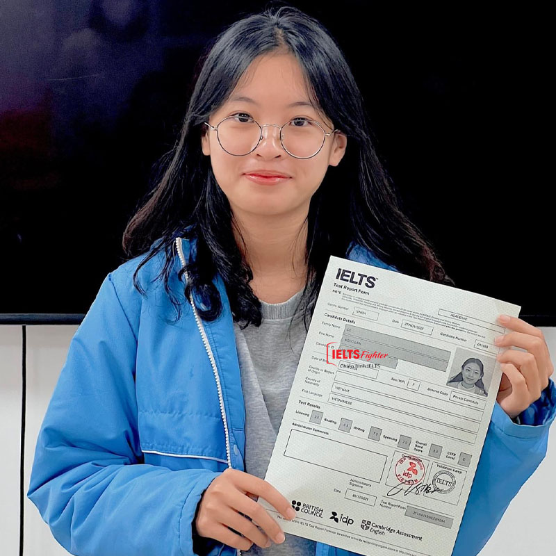 ngọc lan 8.0 ielts