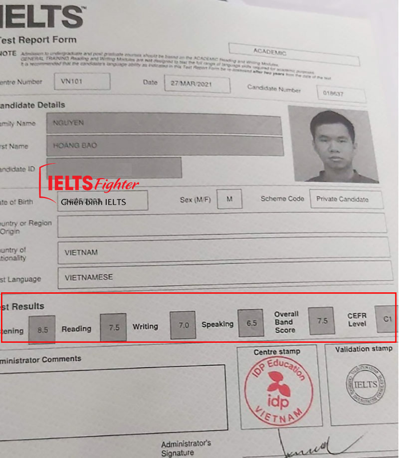 Cách học 7.0-7.5 của hai học viên IELTS Fighter Cộng Hòa 2