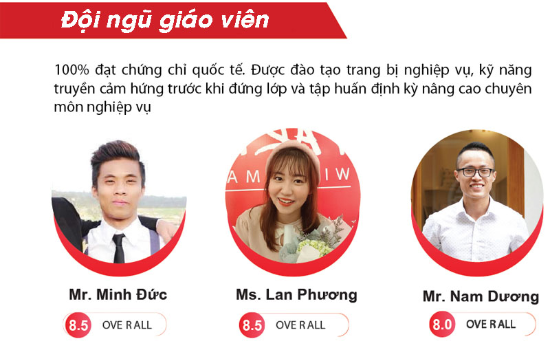 Đội ngũ giáo viên IELTS Fighter