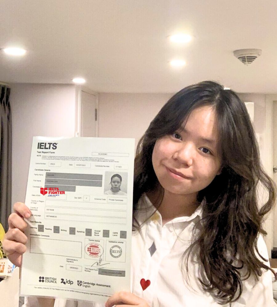 Học vi&ecirc;n điểm cao IELTS Fighter Nguyễn Ảnh Thủ