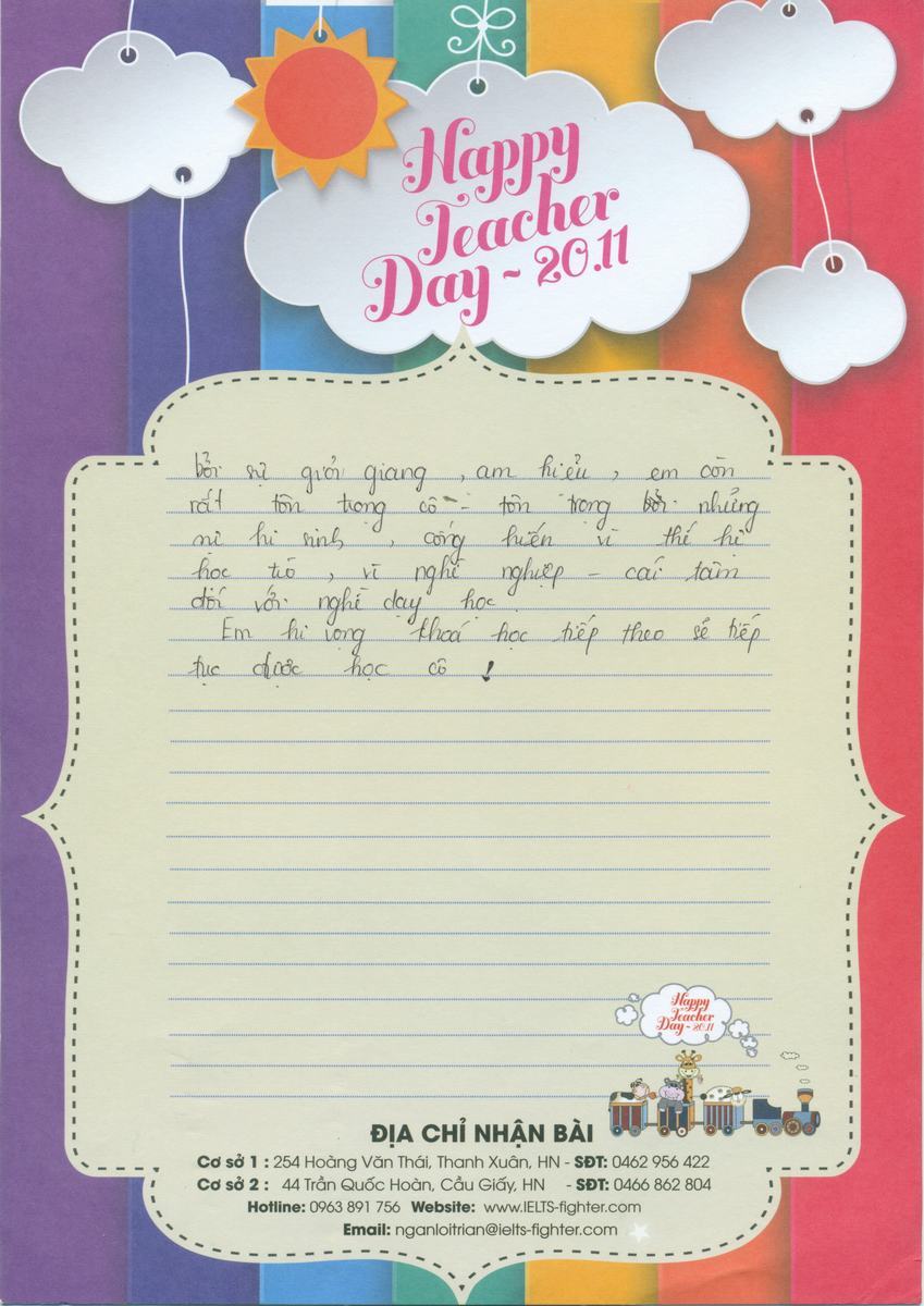 MS34 - Bài dự thi của bạn Đào Thị Hảo - Học viên lớp Pre 85