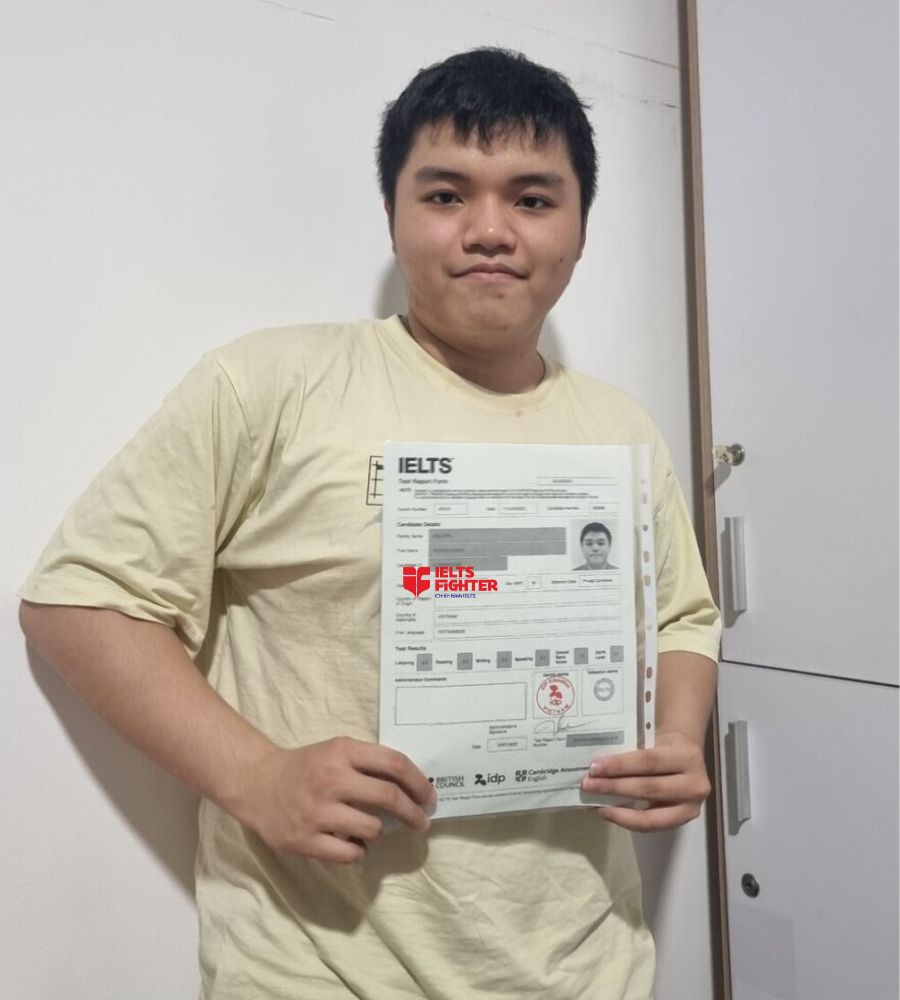 Học vi&ecirc;n Ho&agrave;ng Khang đạt 7.0 IELTS