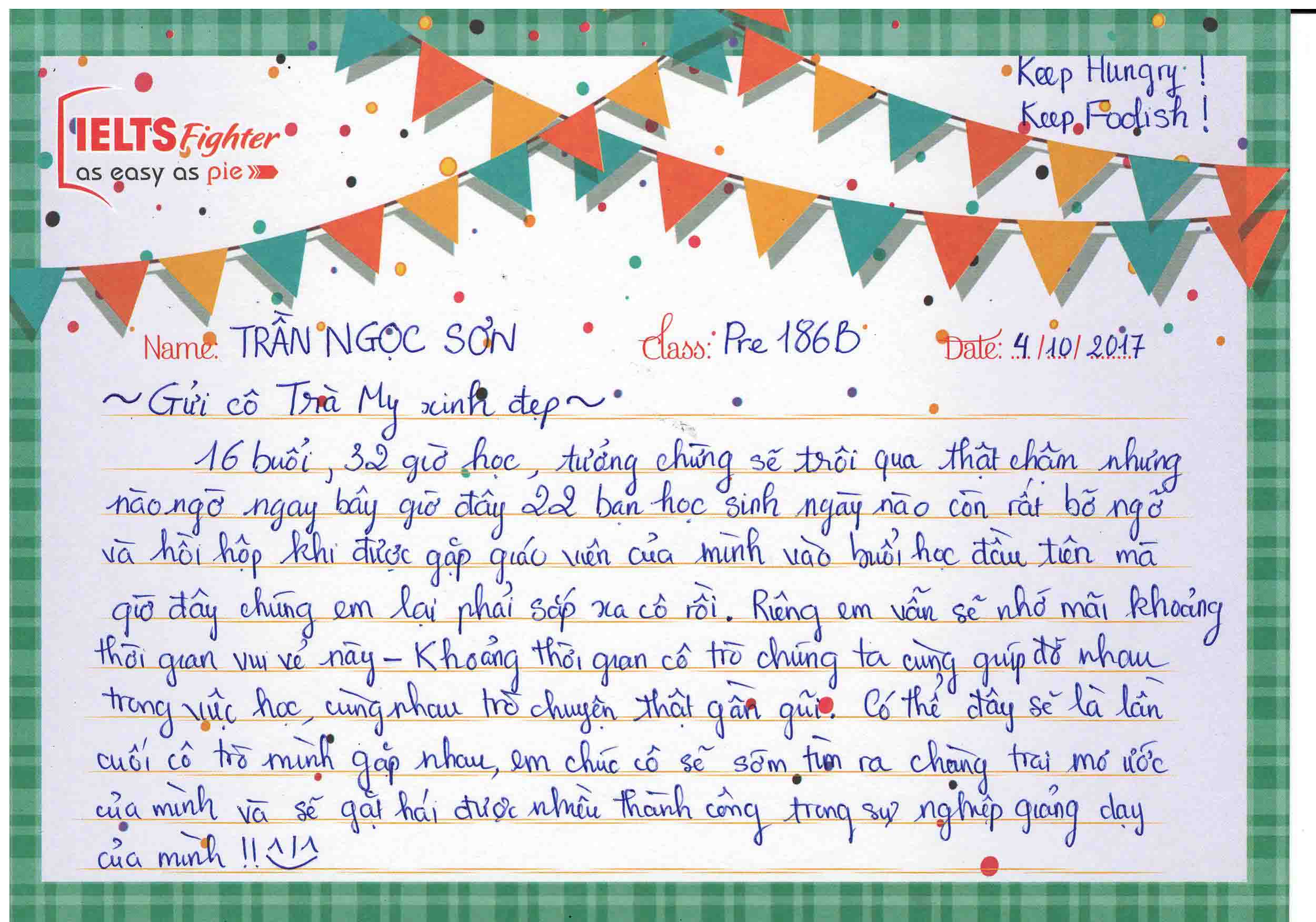 Cảm nhận học viên IELTS Fighter