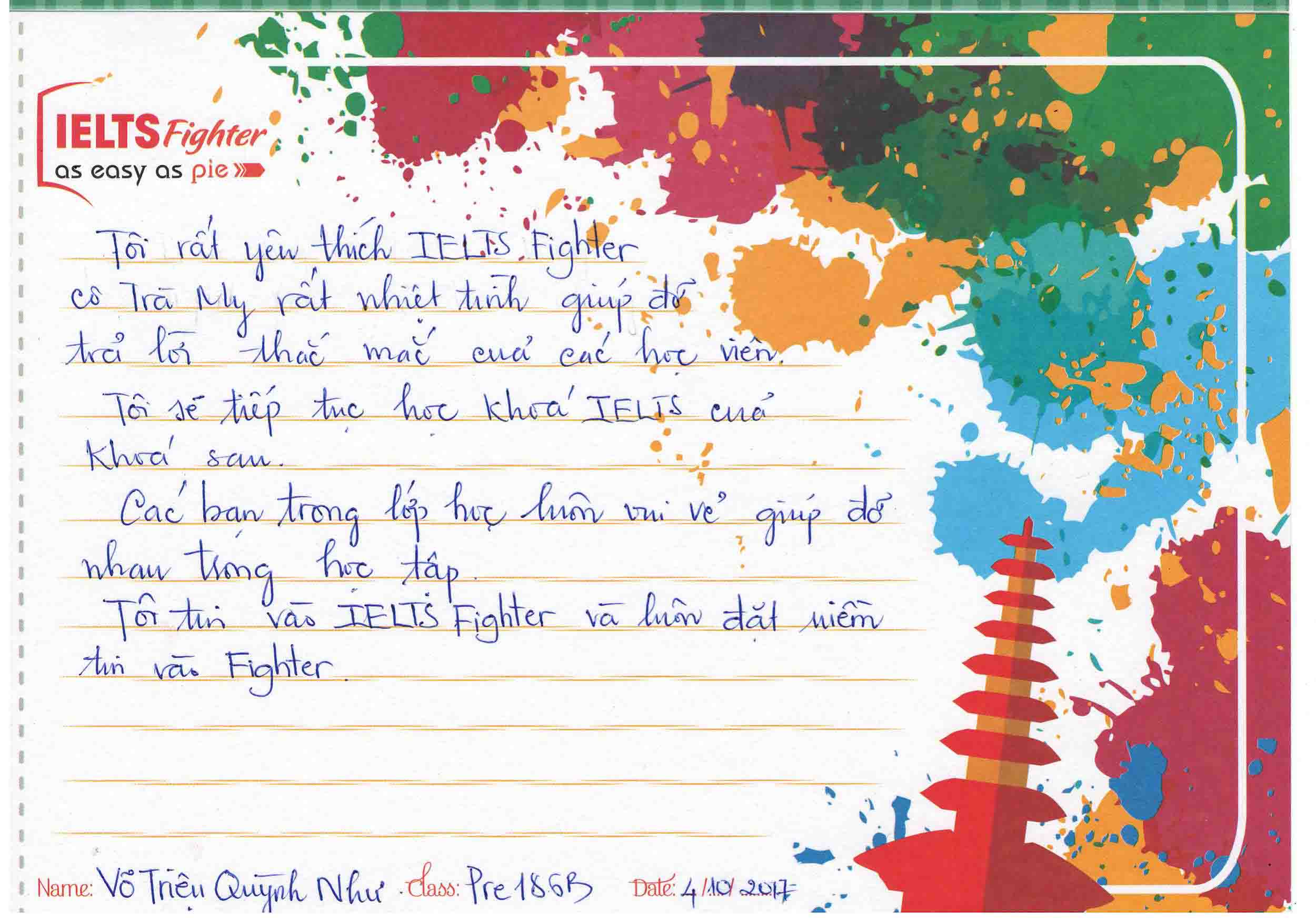 Cảm nhận học viên IELTS Fighter