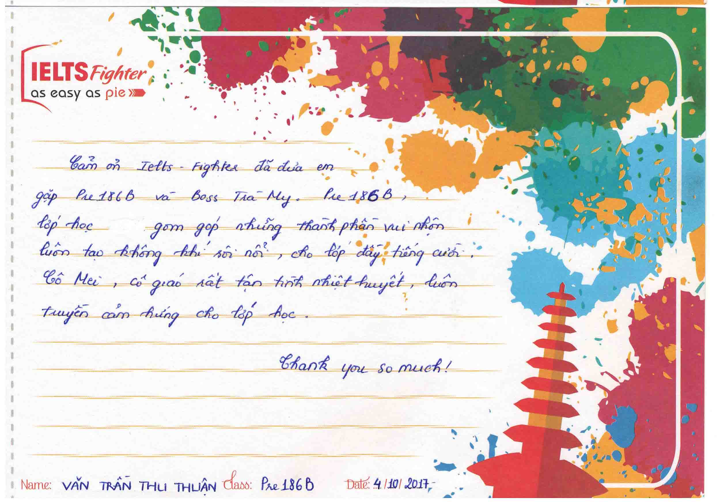 Cảm nhận học viên IELTS Fighter