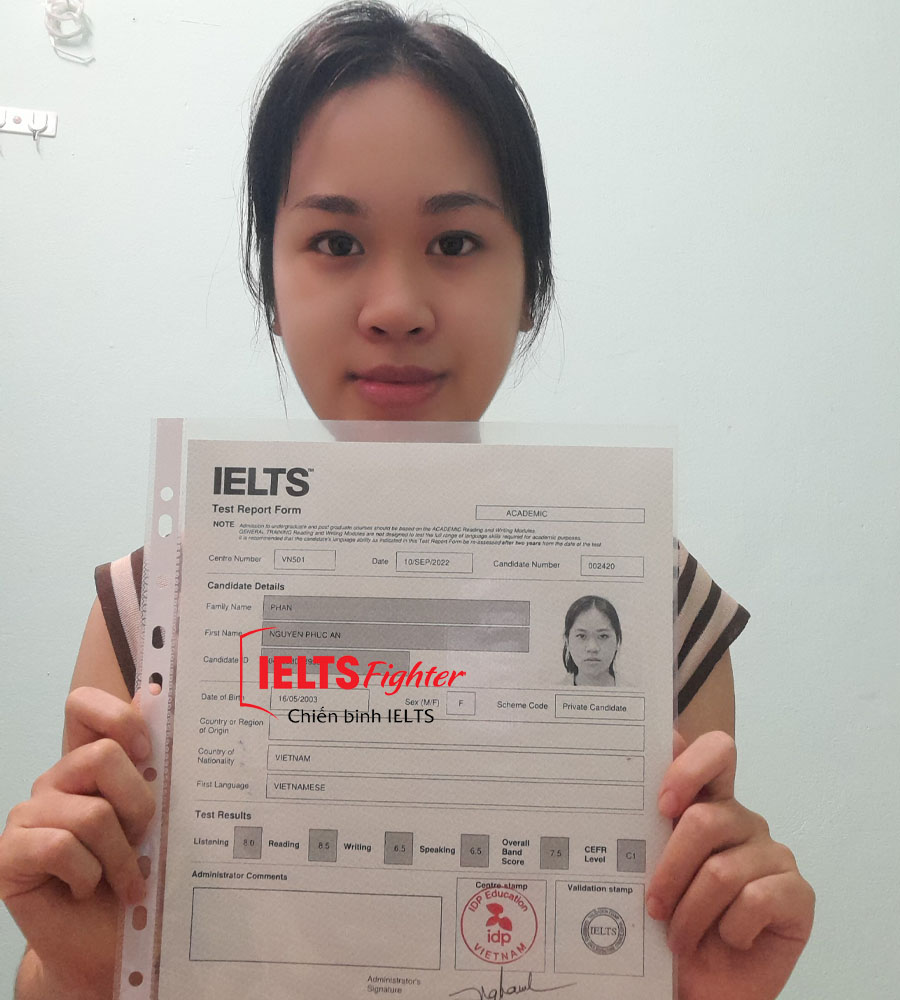 ph&uacute;c an 7.5 ielts