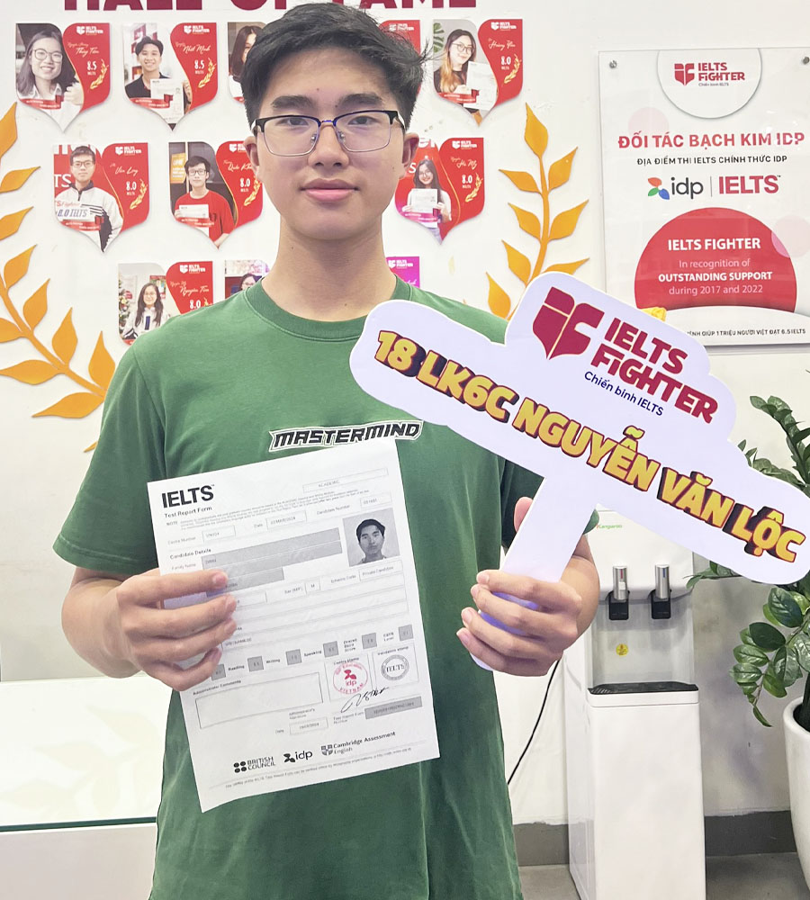 Tr&iacute; Kiệt 7.5 ielts