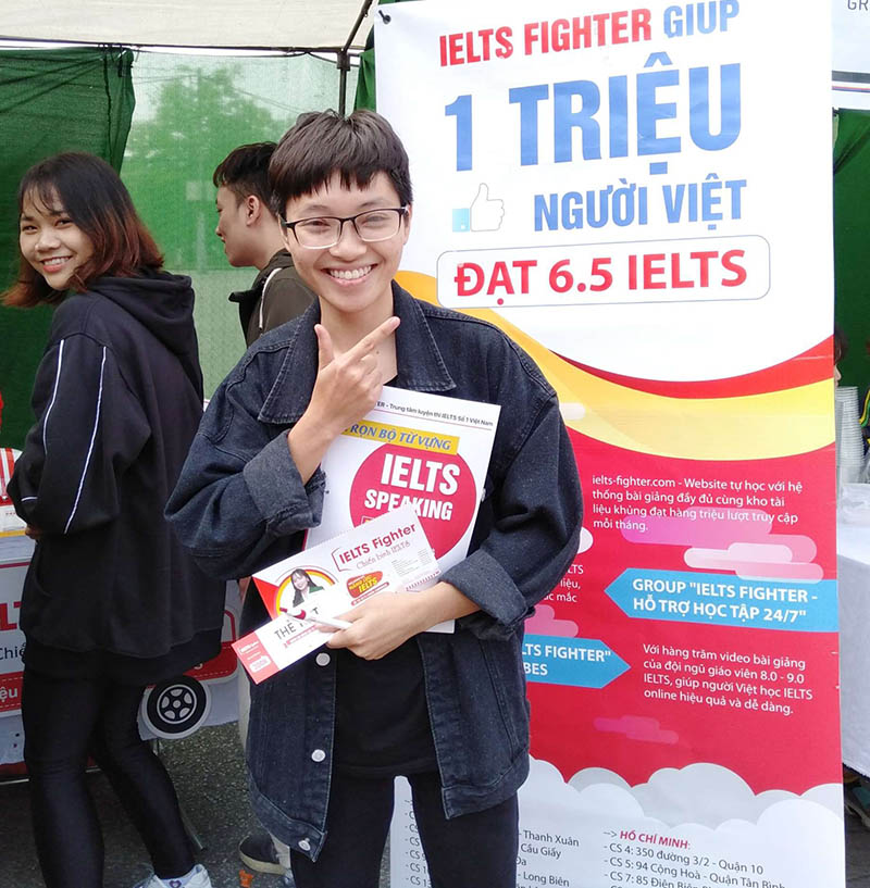 ielts fighter đồng hành học viện nông nghiệp 1