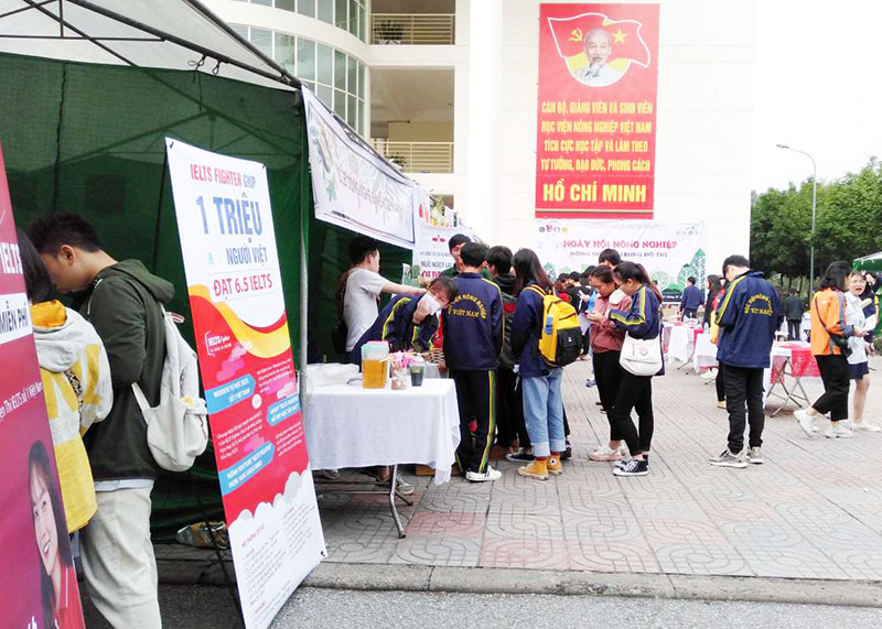 ielts fighter đồng hành học viện nông nghiệp 7