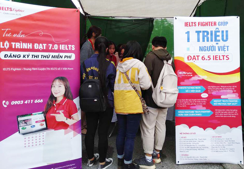 ielts fighter đồng hành học viện nông nghiệp 6
